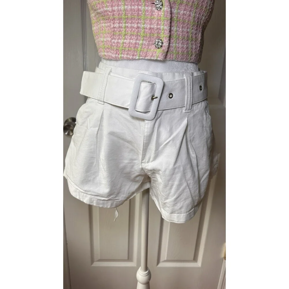 Future Collective High Waisted Belted Short Size 2 - Picture 3 of 10